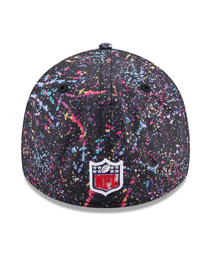 New Era Men's Black Seattle Seahawks 2025 Nfl Crucial Catch 39THIRTY Flex Hat