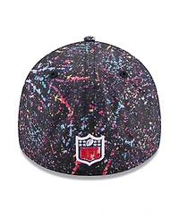 New Era Men's Black Seattle Seahawks 2025 Nfl Crucial Catch 39THIRTY Flex Hat