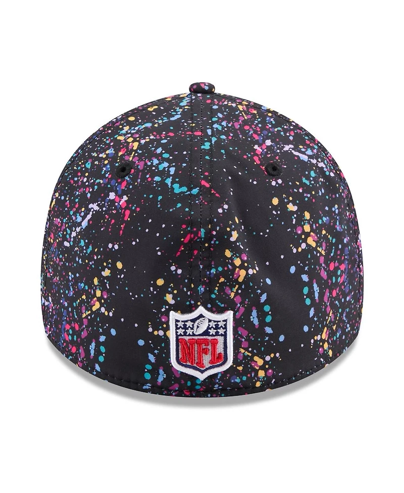 New Era Men's Black Shield Logo 2025 Nfl Crucial Catch 39THIRTY Flex Hat