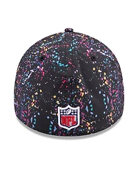 New Era Men's Black Shield Logo 2025 Nfl Crucial Catch 39THIRTY Flex Hat