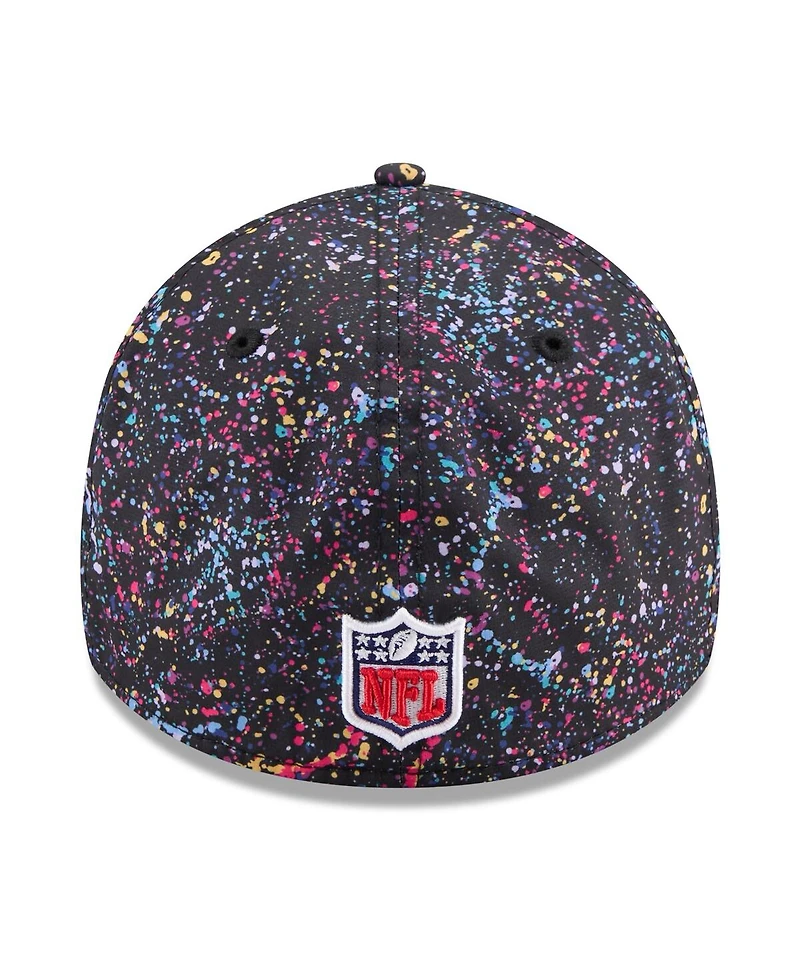 New Era Men's Black York Giants 2025 Nfl Crucial Catch 39THIRTY Flex Hat