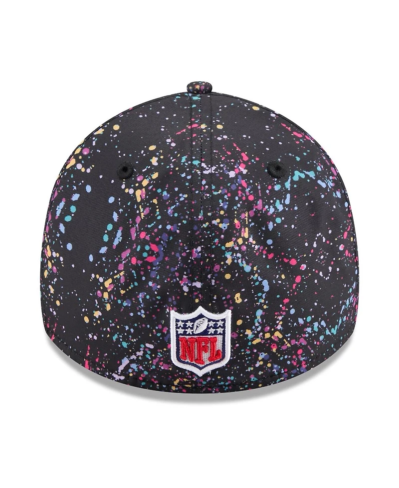 New Era Men's Black England Patriots 2025 Nfl Crucial Catch 39THIRTY Flex Hat