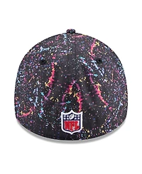 New Era Men's Black Los Angeles Chargers 2025 Nfl Crucial Catch 39THIRTY Flex Hat