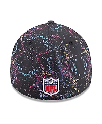 New Era Men's Black Kansas City Chiefs 2025 Nfl Crucial Catch 39THIRTY Flex Hat