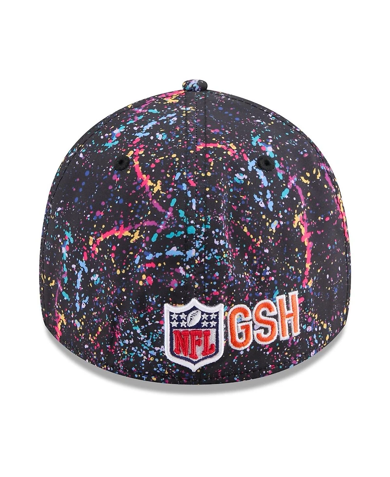 New Era Men's Black Chicago Bears 2025 Nfl Crucial Catch 39THIRTY Flex Hat
