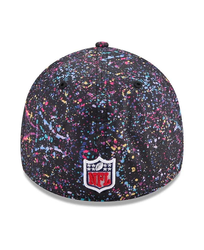 New Era Men's Black Carolina Panthers 2025 Nfl Crucial Catch 39THIRTY Flex Hat