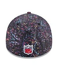 New Era Men's Black Carolina Panthers 2025 Nfl Crucial Catch 39THIRTY Flex Hat