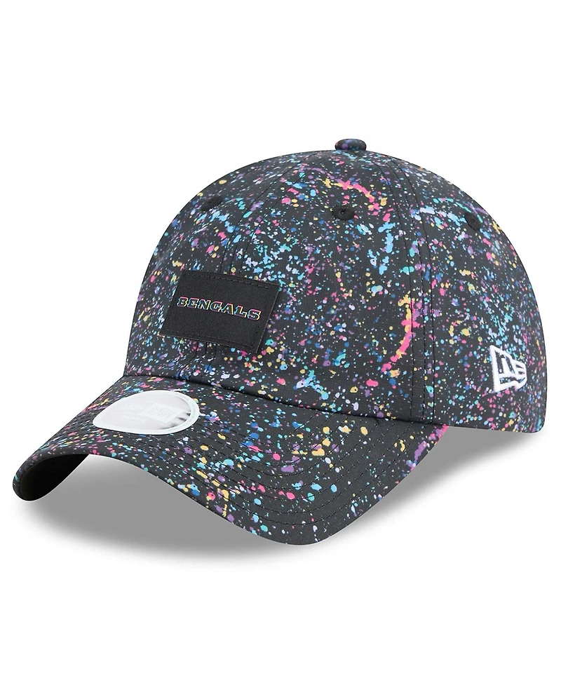 New Era Women's Black Cincinnati Bengals 2025 Nfl Crucial Catch Pony Tail Adjustable Hat