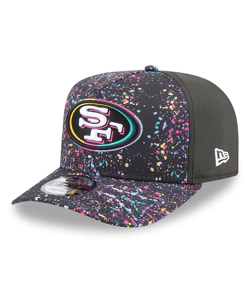 New Era Men's Black San Francisco 49ers 2025 Nfl Crucial Catch A-Frame 9FIFTY Snapback Hat