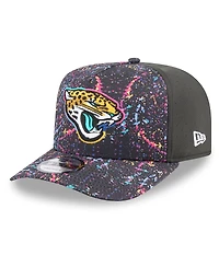 New Era Men's Black Jacksonville Jaguars 2025 Nfl Crucial Catch A-Frame 9FIFTY Snapback Hat
