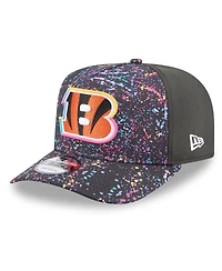 New Era Men's Black Cincinnati Bengals 2025 Nfl Crucial Catch A-Frame 9FIFTY Snapback Hat