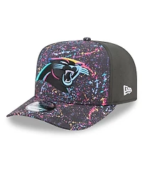 New Era Men's Black Carolina Panthers 2025 Nfl Crucial Catch A-Frame 9FIFTY Snapback Hat