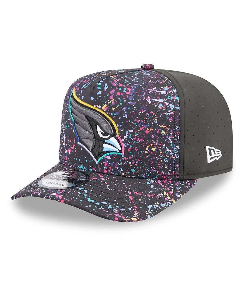 New Era Men's Black Arizona Cardinals 2025 Nfl Crucial Catch A-Frame 9FIFTY Snapback Hat