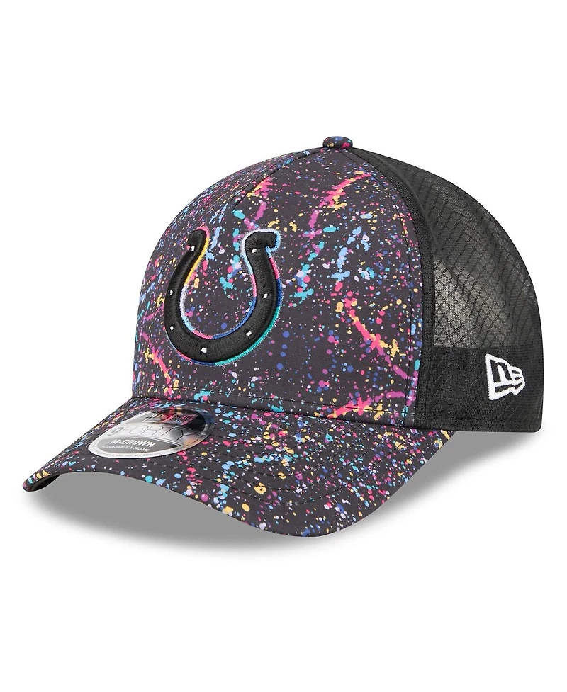New Era Men's Black Indianapolis Colts 2025 Nfl Crucial Catch 9FORTY Adjustable Hat