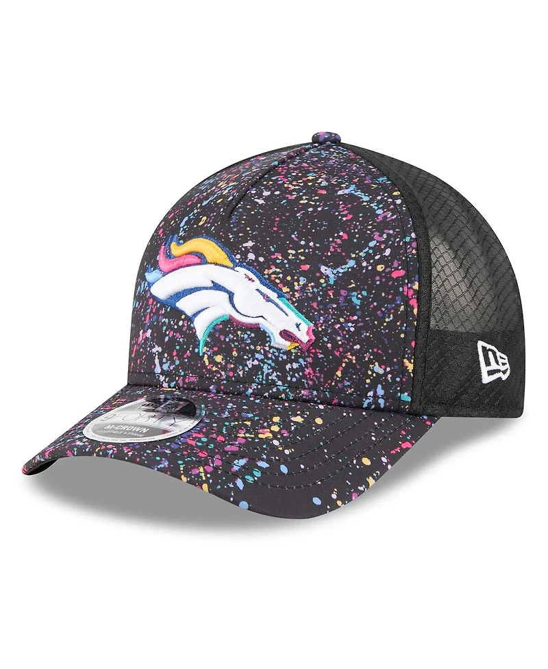 New Era Men's Black Denver Broncos 2025 Nfl Crucial Catch 9FORTY Adjustable Hat