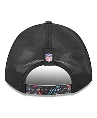 New Era Big Boys and Girls Black Atlanta Falcons 2025 Nfl Crucial Catch 9FORTY Adjustable Hat