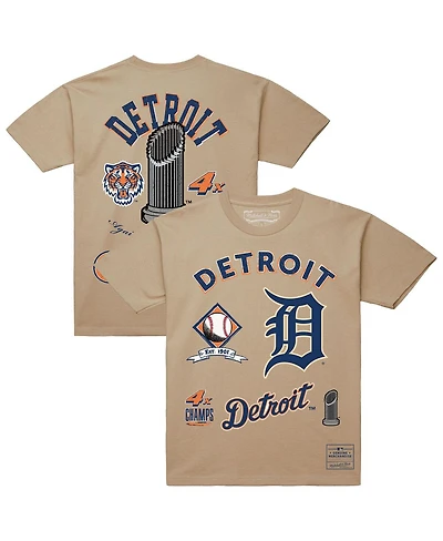 Mitchell & Ness Men's Cream Detroit Tigers Legacy Defined T-Shirt