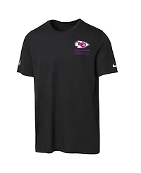 Nike Big Boys and Girls Black Kansas City Chiefs 2025 Nfl Crucial Catch Tri-Blend Dri-fit T-Shirt