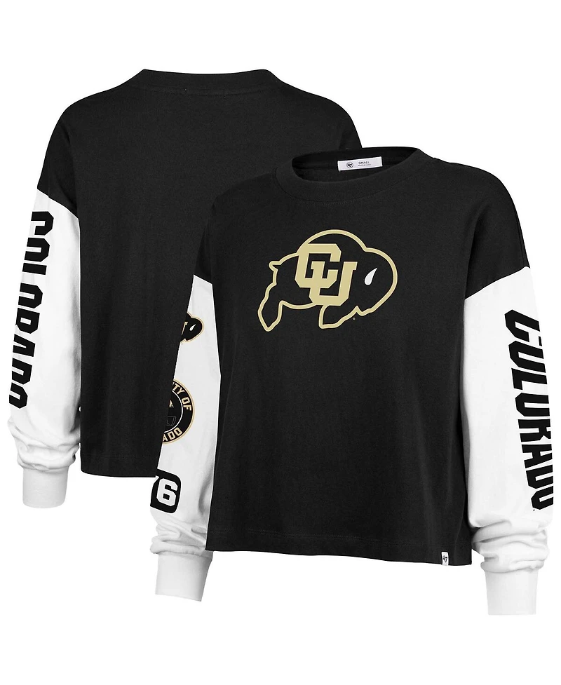 '47 Brand Women's Black Colorado Buffaloes Sydney Long Sleeve T-Shirt