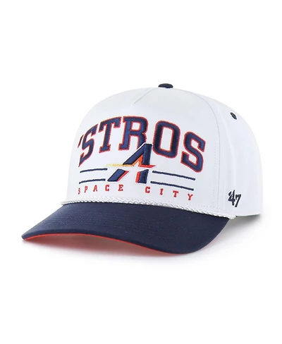 '47 Brand Men's White Houston Astros City Connect Roscoe Hitch Adjustable Hat