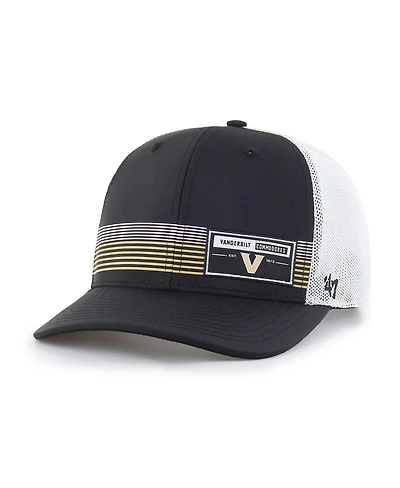 '47 Brand Men's Black Vanderbilt Commodores Rangefinder Brrr Trucker Adjustable Hat