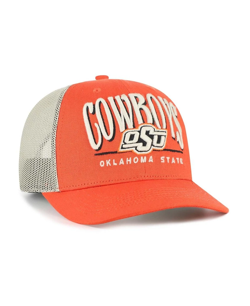 '47 Brand Men's Orange Oklahoma State Cowboys Arid Adjustable Trucker Hat