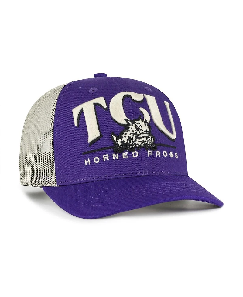'47 Brand Men's Purple Tcu Horned Frogs Arid Adjustable Trucker Hat