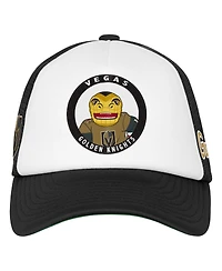 Mitchell & Ness Big Boys and Girls White Vegas Golden Knights Mascot Adjustable Trucker Hat