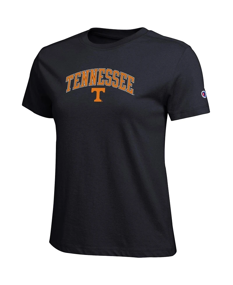 Champion Women's Black Tennessee Volunteers Arched Over Logo T-Shirt