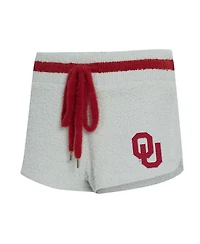 Concepts Sport Women's 2-Piece Gray/Crimson Oklahoma Sooners Whitley Long Sleeve Hoodie Top and Shorts Set