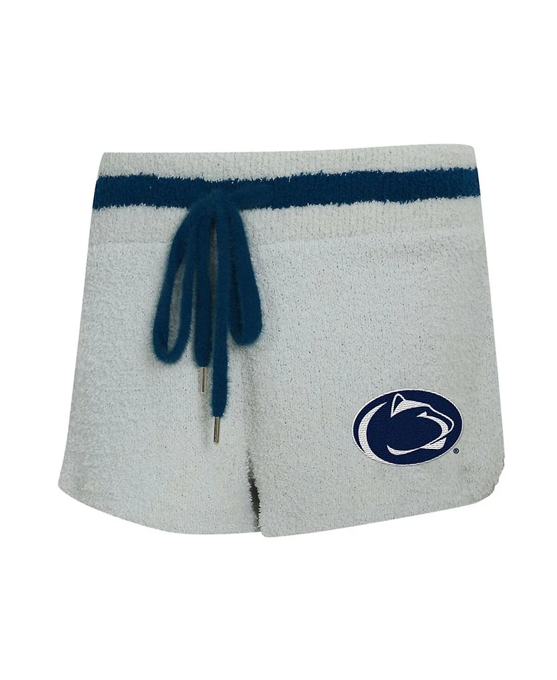 Concepts Sport Women's 2-Piece Gray/Navy Penn State Nittany Lions Whitley Long Sleeve Hoodie Top and Shorts Set