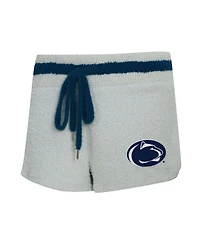 Concepts Sport Women's 2-Piece Gray/Navy Penn State Nittany Lions Whitley Long Sleeve Hoodie Top and Shorts Set