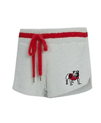 Concepts Sport Women's 2-Piece Gray/Red Georgia Bulldogs Whitley Long Sleeve Hoodie Top and Shorts Set