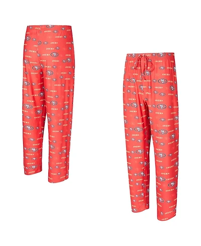 Concepts Sport Men's Scarlet San Francisco 49ers Mosaic All Over Print Pants