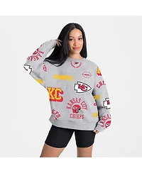 Gameday Couture Women's Heather Gray Kansas City Chiefs Always On Repeat Fleece Sweatshirt