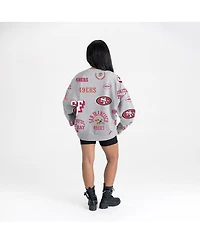 Gameday Couture Women's Heather Gray San Francisco 49ers Always On Repeat Fleece Sweatshirt