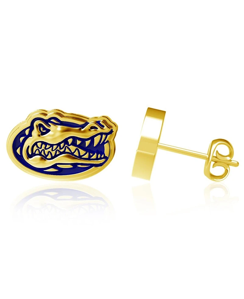 Dayna Designs Florida Gators Gold-Plated Enamel Post Earrings