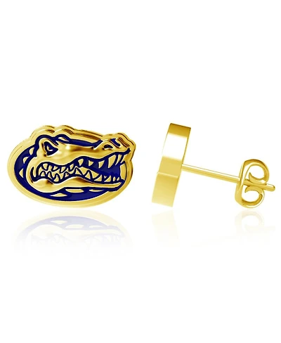 Dayna Designs Florida Gators Gold-Plated Enamel Post Earrings