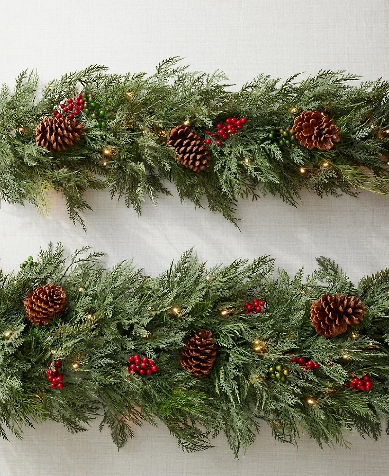Balsam Hill 120" Outdoor Winter Evergreen Christmas Garland