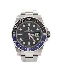 Pre-Owned Rolex Oyster Perpetual Date Gmt-Master Ii Batman Automatic Watch in Stainless Steel and Cerachrom 40mm