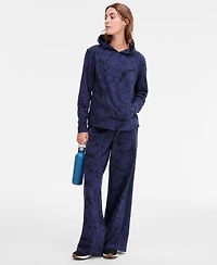 Id Ideology Women's Marbled Fleece Hoodie, Macy's Exclusive