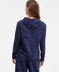 Id Ideology Women's Marbled Fleece Hoodie, Macy's Exclusive