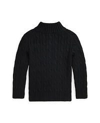 Polo Ralph Lauren Little and Toddler Boys Cable-Knit Cotton Quarter-Zip Sweater