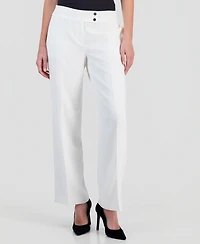 Kasper Women's High Rise Wide-Leg Pants