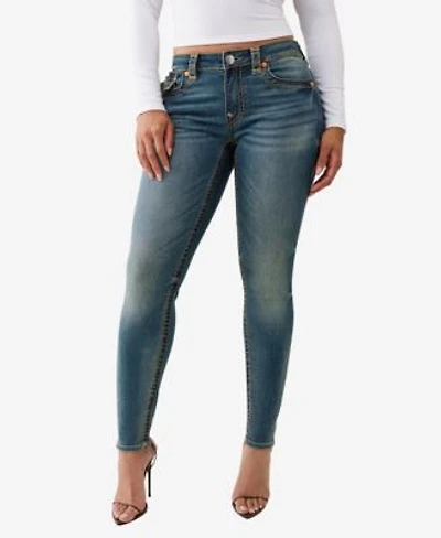 True Religion Womens Jennie Skinny Super T Flap Jeans