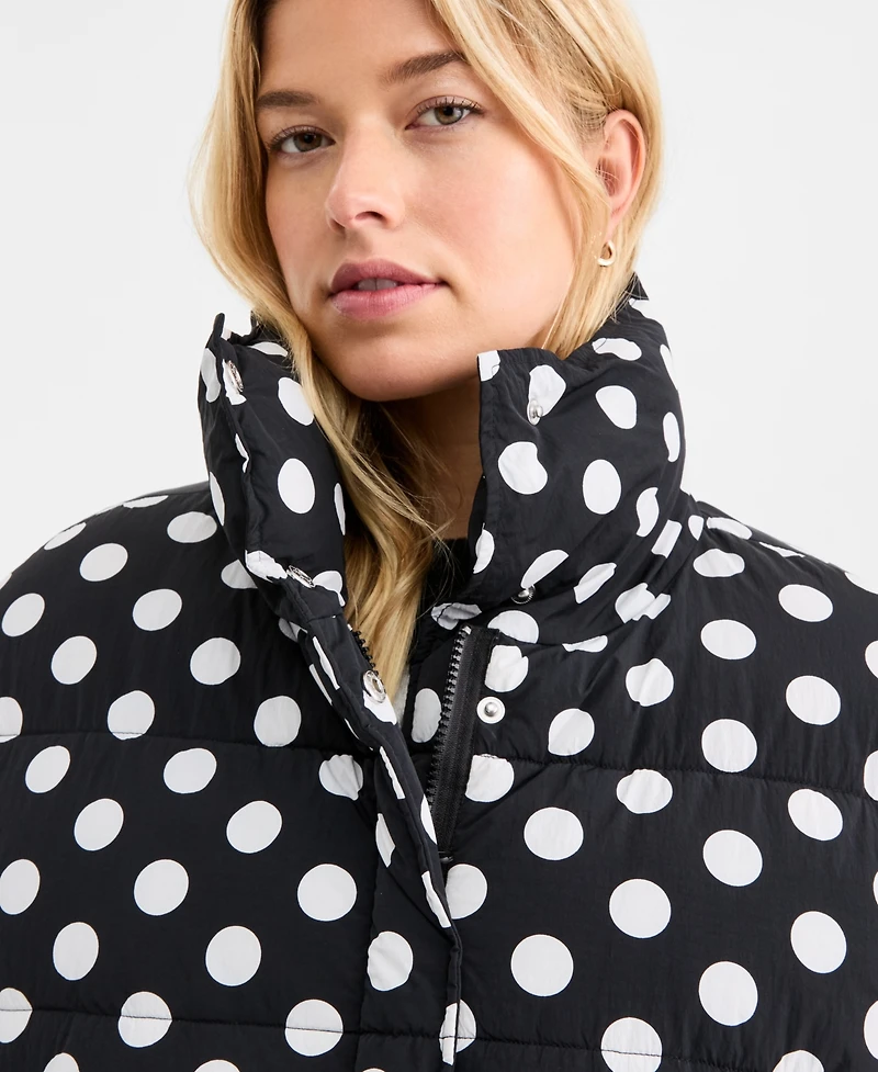 On 34th Women's Dot Puffer Jacket, Macy's Exclusive