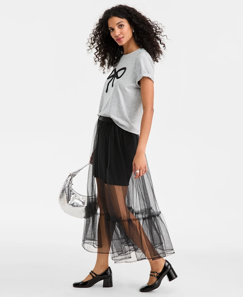On 34th Women's Tulle Overlay Skirt, Macy's Exclusive