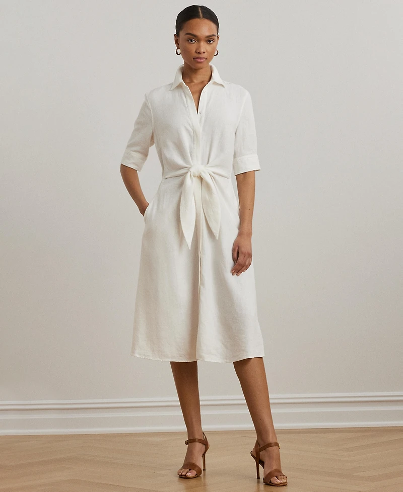 Lauren Ralph Lauren Women's Linen Shirtdress