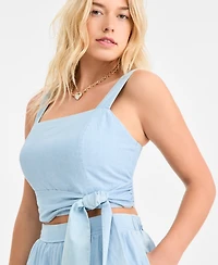 On 34th Women's Cotton Cropped Sleeveless Top, Macy's Exclusive