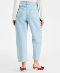 On 34th Women's High-Rise Embellished Barrel-Leg Jeans, Macy's Exclusive